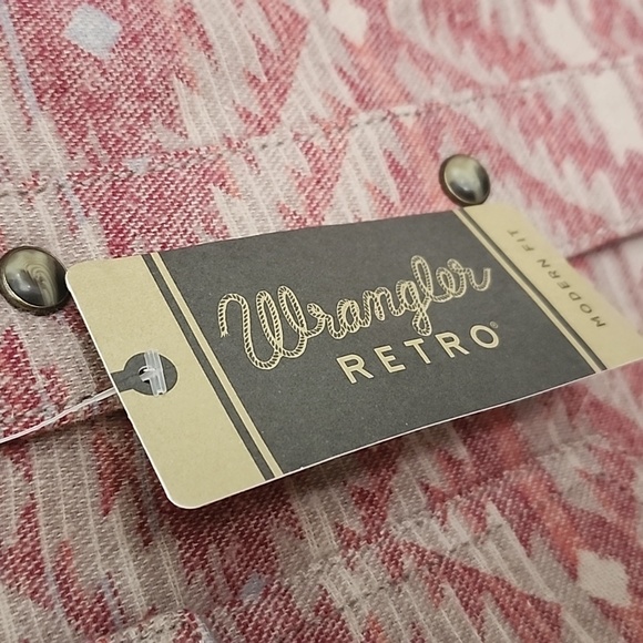 WRANGLER Retro Aztec Jacquard Snap Jacket Men's Size XL NWT - Picture 8 of 14